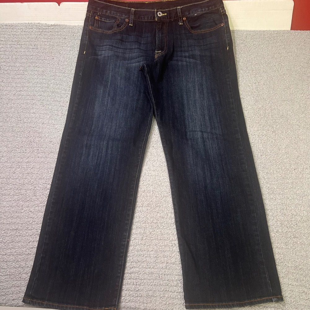 Lucky Brand Jeans 361 Vintage Straight 36 Dark Blue Indigo Denim Workwear‎ Indie